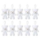 Chaveiros De Ursinhos De Pelúcia De 12cm, 10 Peças, Ursinhos Kawaii Fofos, Presentes De Aniversário