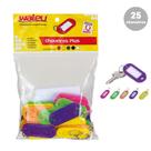 Chaveiros Plus Cores Neon 25 Peças Waleu