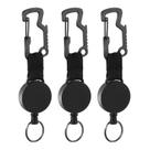 Chaveiros retráteis DELSWIN Heavy Duty, pacote com 3