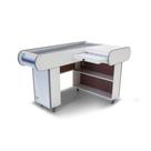 Check Out 140 Branco Artlux Corredor Inox Padrão F Azul