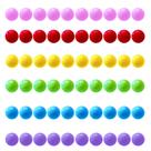 Checkers Chinese Marbles Balls Hotusi 60 unidades de acrílico de 14 mm