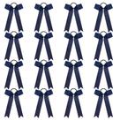 Cheer Bow DEEKA azul marinho, estilo universitário para meninas, 16 unidades