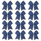 Cheer Bows CEELGON azul marinho com strass x12