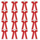 Cheer Bows DEEKA, 16 peças, estilo universitário para meninas, vermelhos