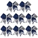 Cheer Bows DEEKA Two Toned Glitter para meninas líderes de torcida x8