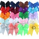 Cheer Bows Hipcheer 20 peças de 20 cm de fita de gorgorão grande para meninas
