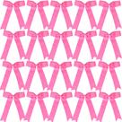 Cheer Bows Hipcheer Collegiate Style para meninas, 20 peças de rosa choque