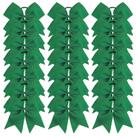 Cheer Bows Oaoleer 21 unidades, 20 cm, verde floresta, jumbo com rabo de cavalo