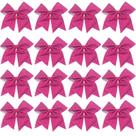 Cheer Hair Bows Hipcheer Glitter HotPink para meninas x16