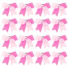 Cheer Hair Bows OAOLEER 16 peças, 20 cm, suporte de rabo de cavalo, elástico