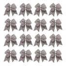 Cheer Hair Bows OAOLEER cinza de 8 polegadas para meninas adolescentes (pacote com 16)
