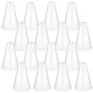 Cheer Megaphone HSLCGF 16 peças de plástico branco 20x13x13cm