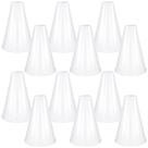 Cheer Megaphone Woanger 12 peças para lembrancinhas brancas