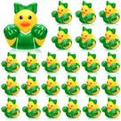Cheerleader Rubber Duck MiniInflat, 24 unidades, presente, verde a granel
