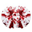 Cheerleading Pom Poms Lovecheer Holográfico Vermelho e Branco