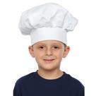 Chef Hat Dress Up America Kids em poliéster branco