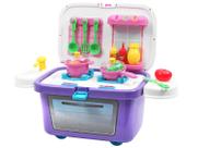 Cheff cozinha portátil 3 em 1 com luzes e sons - xplast