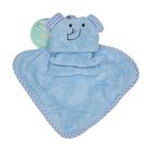 Cheirinho 30x30cm Em Microfibra Elefante Azul