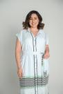 Chemise Com Vivo e Faixa Listrado Azul