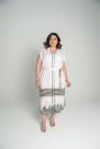 Chemise Com Vivo e Faixa Listrado Rosa Chemise Com Vivo e Faixa Listrado Rosa