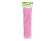Chenille Stems Krafty Kids 6 mm x 12 cm rosa claro (pacote com 40)