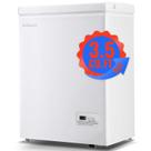 Chest Freezer DEMULLER Mini Deep 3,5 pés cúbicos com porta aberta superior branca