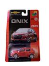 Chevrolet Miniatura Onix 2023 Die Cast 1:64 Pneus Borracha Cor:Vermelho