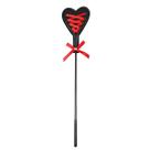 Chibata Coração Preto e Vermelho 44cm x 9cm em Material Premium