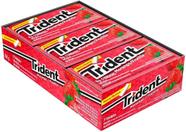 Chiclete adams trident c/21 morango