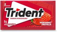 Chiclete Goma De Mascar Sabor Morango Trident 8g