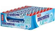 Chiclete Mentos Pure Fresh Mint Stick Caixa com 14 Unidades