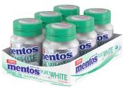Chiclete Mentos Pure White Spearmint Display com 6 Unidades 56g