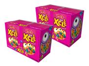 Chiclete Mini Xclé Tutti Frutti C/ 24u - 2 caixas