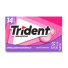Chiclete Trident Tutti-Frutti Sem Açúcar 25,2g - Display com 12 Unidades