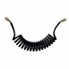 Chicote 7 Vias Eletrico Espiral caminhao Com Tomadas 6 5M Sem Conector