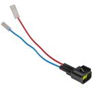 Chicote Adaptador Bomba Combustível 01 Luva Fêmea 1,8MM 01 Luva Fêmea 2,8MM 01 Plug 02 Vias Macho Terminal 2,8MM