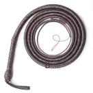 Chicote Bull Whip de 16 pés, 16 tranças, couro de canguru, couro flexível com barriga e reforço interno, marrom-escuro estilo Indiana Jones, para equitação e esportes com chicote Chicote Bull Whip de 16 pés, 16 tranças, couro de canguru, couro flexível com barriga e reforço interno, marrom-escuro estilo Indiana Jones, para equitação e esportes com chicote