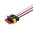 Chicote com Conector 3 Vias Selado Tyco 15 cm Sinalsul