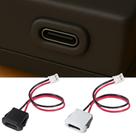 Chicote Conector Usb Tipo C Fêmea Alimentação Rabicho 2 Fios
