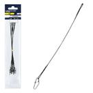 Chicote Crown Steel Leader Black Nickel com Snap 90lb (30cm, 10un)