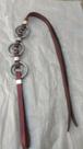 Chicote De Couro Leg. 3 Argolas Duplas Rebengue Reio