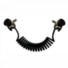 Chicote dni eletrico espiral 15 vias c/conectores macho 5,5m