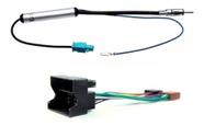 Chicote e Adaptador Amplificado De Antena Vw Gol G7 / Jetta / Golf / Passat