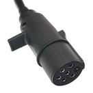 Chicote Elétrico Cavalo Carreta 7 Fios 4,5 Metros Espiral Completo Com 2 Tomadas Móvel - PRADOLUX - IL7005
