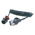 Chicote flx espiral carreta 5 vias abs / rastreador 5.5 mt