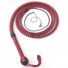 Chicote LB'S WHIP 3,5 m, nylon trançado de 12 fios, vermelho e preto Chicote LB'S WHIP 3,5 m, nylon trançado de 12 fios, vermelho e preto