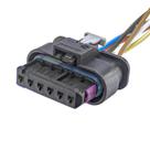 Chicote Motor Atuador Fechadura Porta Audi Volkswagen 6 Vias Fêmea - TC Chicotes - TC106.1788