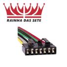 Chicote Plug 07 Vias Lanterna Traseira Fiat Uno 1984 a 2004