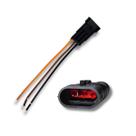 Chicote Reparo Retrovisor VW 3 Vias Macho Conector Elétrico Automotivo