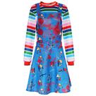 Childs Plays Chucky's Dress Fantasia de cosplay Cosplay de Halloween